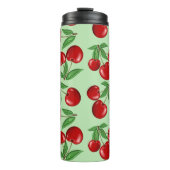 Bouteilles Isothermes Cerises rouges partout sur Motif personnalisé (Devant)