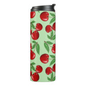 Bouteilles Isothermes Cerises rouges partout sur Motif personnalisé (Tourné sur la gauche)