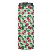 Bouteilles Isothermes Cerises rouges sur en vichy vert clair (Dos)