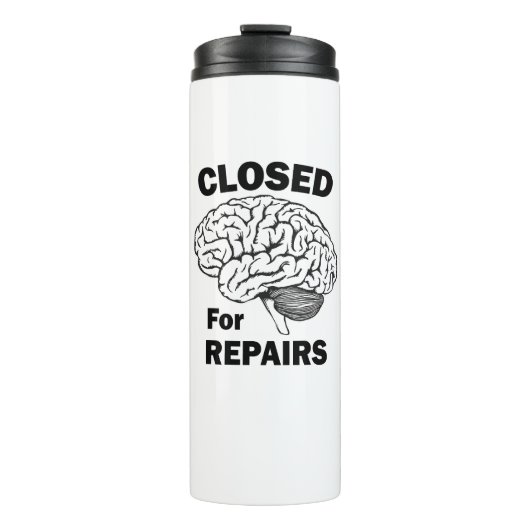 Bouteilles Isothermes Cerveau Fermé Pour Réparations (Devant)
