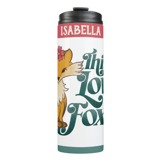 Bouteilles Isothermes Cette fille adore les renards (Devant)