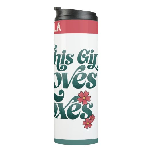 Bouteilles Isothermes Cette fille adore les renards (Tourné sur la droite)