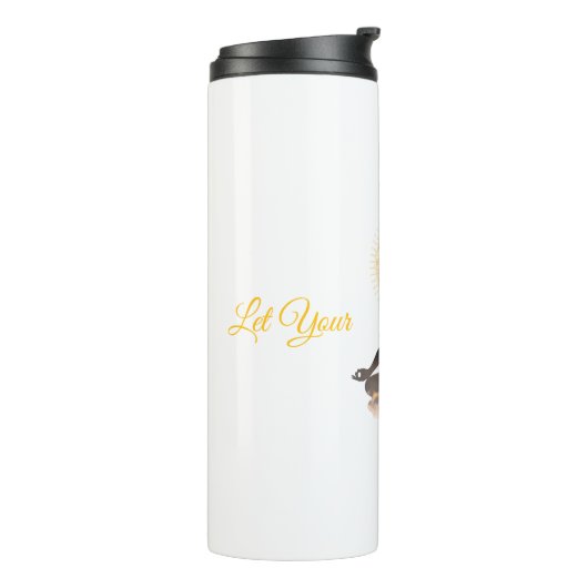 Bouteilles Isothermes Chakra Silhouette – Let Your Light Shin (Tourné sur la gauche)