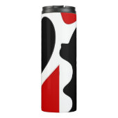 Bouteilles Isothermes Chambre de décalage : Noir, Blanc et Rouge Abstrai (Dos)