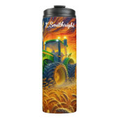 Bouteilles Isothermes Champ de blé de la récolte de tracteur (Devant)