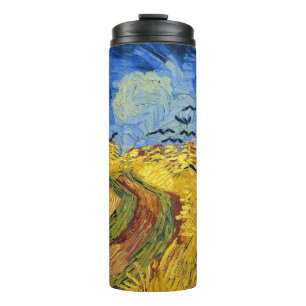 Bouteilles Isothermes Champ de blé de Van Gogh avec Corbeaux Post-Impres