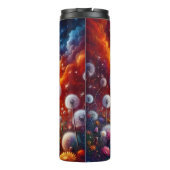 Bouteilles Isothermes Champ de Dandelion vibrant Coucher de soleil cosmi (Dos)