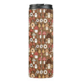 Bouteilles Isothermes Champignons adorables avec monogramme de style cot (Dos)