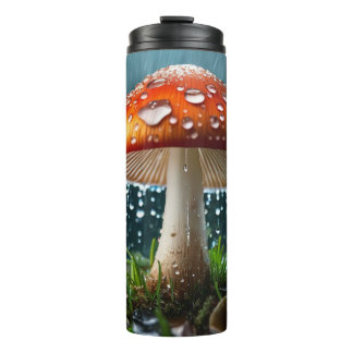 Bouteilles Isothermes Champignons solitaires dans une forte pluie