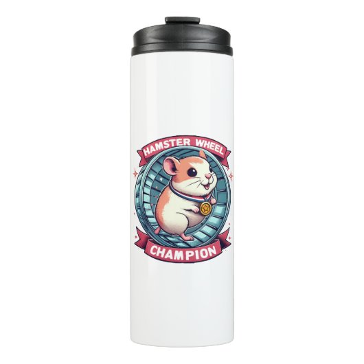 Bouteilles Isothermes Champion de roue de hamster (Devant)