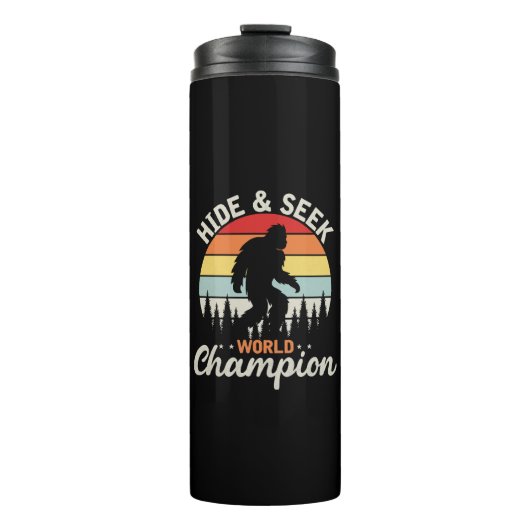Bouteilles Isothermes Champion du Monde de Cache-Cache de Bigfoot (Devant)