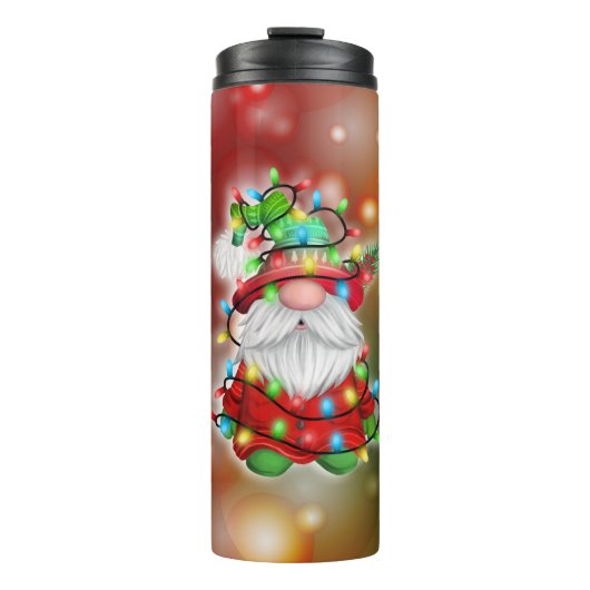 Bouteilles Isothermes Chandail de Noël Gnome Feux Tangle (Devant)