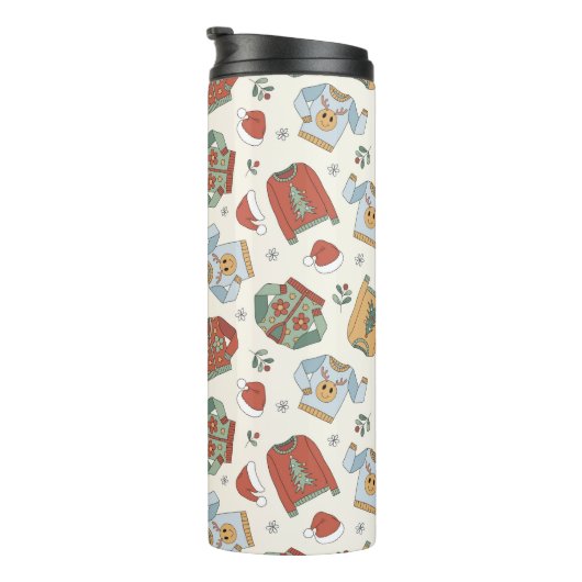 Bouteilles Isothermes Chandails de Noël et Motif Casquette (Tourné sur la droite)