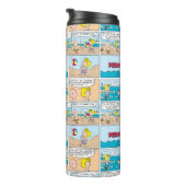 Bouteilles Isothermes Charlie Brown & Sally À La Plage (Tourné sur la droite)