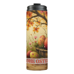 Bouteilles Isothermes Charme de fleurs printanières avec splendeur d'œuf