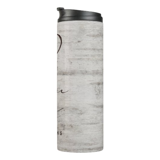 Bouteilles Isothermes Charrettes sculptées Monogramme rustique Avenir Mm (Tourné sur la droite)