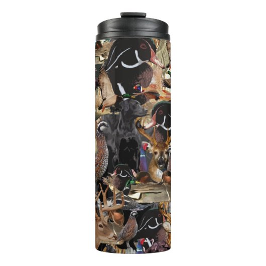 Bouteilles Isothermes Chasse Au Canard, Chasse Au Cerf, Camouflage (Devant)