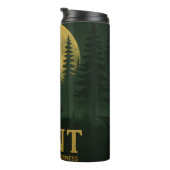 Bouteilles Isothermes Chasse au cerf Lune sauvage Silhouette (Tourné sur la droite)