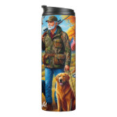 Bouteilles Isothermes Chasseur Chiens Scène de la rivière d'automne (Tourné sur la droite)