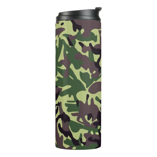 Bouteilles Isothermes Chasseurs Motif Camo Vert (Tourné sur la gauche)