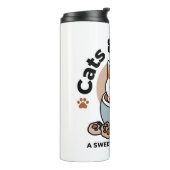 Bouteilles Isothermes Chat adorable en Mug Conception de vacances - Chat (Tourné sur la gauche)