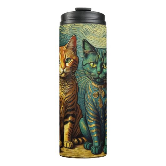 Bouteilles Isothermes chat art thermo tumeur (Devant)