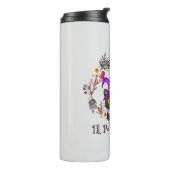 Bouteilles Isothermes Chat aux sorcières mignonne et Punny (Tourné sur la gauche)