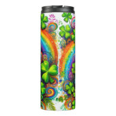 Bouteilles Isothermes Chat avec Casquette Leprechaun (Dos)