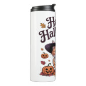 Bouteilles Isothermes Chat Citrouille Joyeux Halloween (Tourné sur la gauche)
