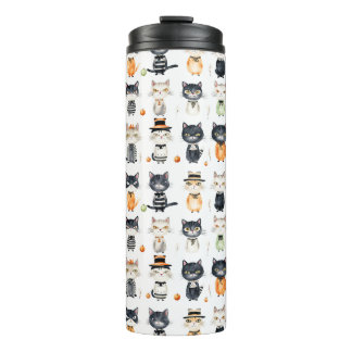 Bouteilles Isothermes Chat Cute Personnalisé illustré Tumblers