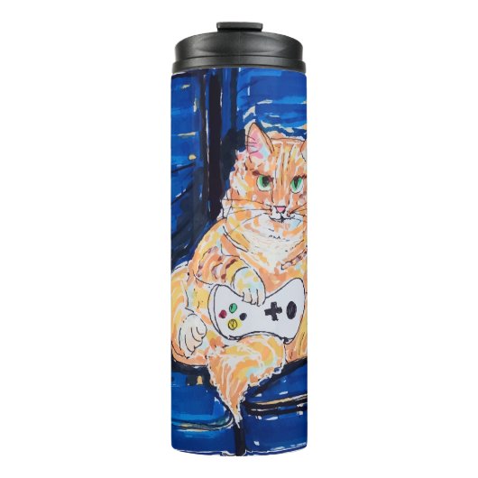 Bouteilles Isothermes Chat de joueur roux (Devant)