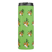 Bouteilles Isothermes Chat de la Saint Patrick avec dessin Shamrock (Dos)