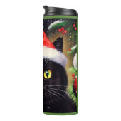 Bouteilles Isothermes Chat de Noël 6 (Tourné sur la droite)