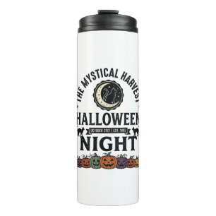 Bouteilles Isothermes Chat d'Halloween Chats noirs Citrouilles Vintage D