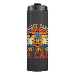 Bouteilles Isothermes Chat d'Halloween Oublie des Bonbons Donnez-moi un