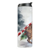 Bouteilles Isothermes Chat du Bengale à Noël de neige (Tourné sur la gauche)