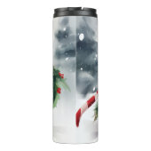 Bouteilles Isothermes Chat du Bengale à Noël de neige (Dos)