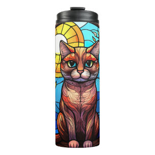 Bouteilles Isothermes Chat en verre tendu