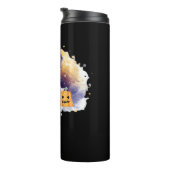 Bouteilles Isothermes Chat Fantôme mignon avec Citrouilles - Kawaii Hall (Tourné sur la droite)