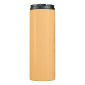 Bouteilles Isothermes Chat Fun Halloween Caractère mordant un Citrouille (Dos)