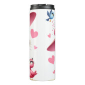 Bouteilles Isothermes Chat grincheux avec Casquette rose (Dos)