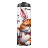 Bouteilles Isothermes Chat grincheux avec oreilles de lapin (Devant)