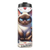 Bouteilles Isothermes Chat grincheux avec poupée vaudou (Devant)