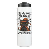 Bouteilles Isothermes Chat Grumpy Halloween T-shirt classique (Devant)