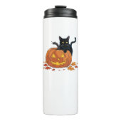 Bouteilles Isothermes Chat Halloween Citrouille Pour Femmes Hommes Enfan (Devant)