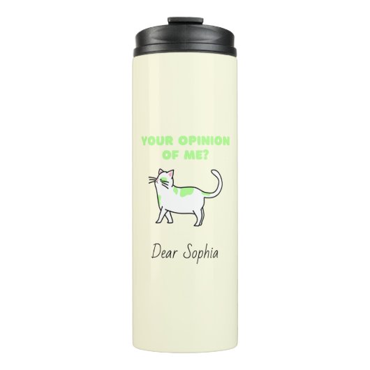 Bouteilles Isothermes Chat Jaune Haughty   (Devant)