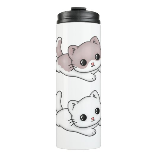 Bouteilles Isothermes Chat Kawaii Feline Little Chat Tender Chibi (Devant)