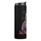 Bouteilles Isothermes Chat Leaf Automne Bonjour Automne Funny Chat Kitte (Tourné sur la gauche)