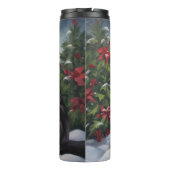 Bouteilles Isothermes Chat Maine Coon à Noël de neige (Dos)