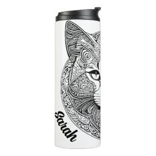 Bouteilles Isothermes Chat Mandala